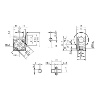 Przekładnia MPRV 040 1/40 71B5